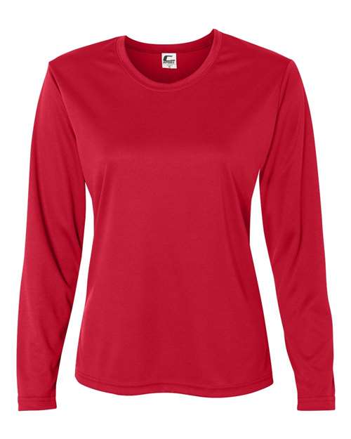 C2 Sport 5604 Women's Performance Long Sleeve T-Shirt - Red - front