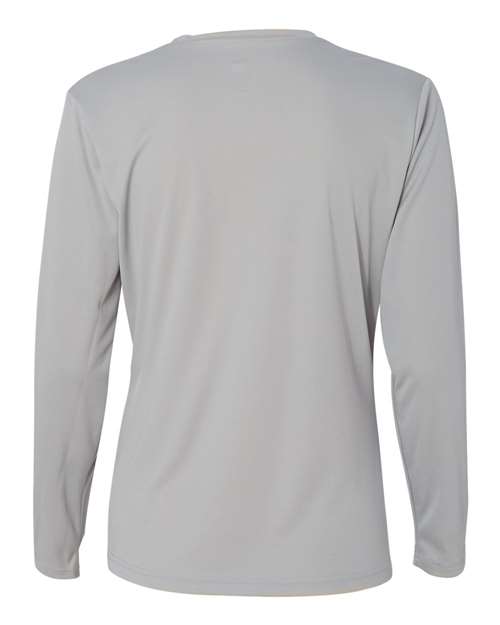 C2 Sport 5604 Women's Performance Long Sleeve T-Shirt - Silver - back