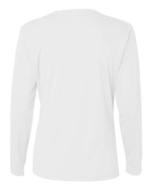 C2 Sport 5604 Women's Performance Long Sleeve T-Shirt - White - back