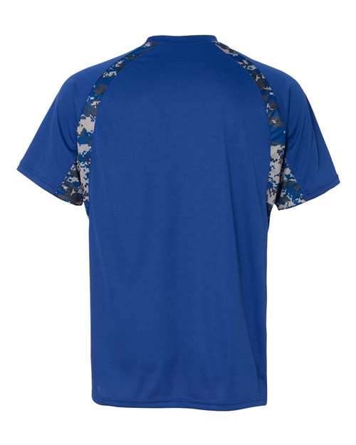 Badger 4140 Men's Hook Digital T-Shirt - Royal/ Royal - back