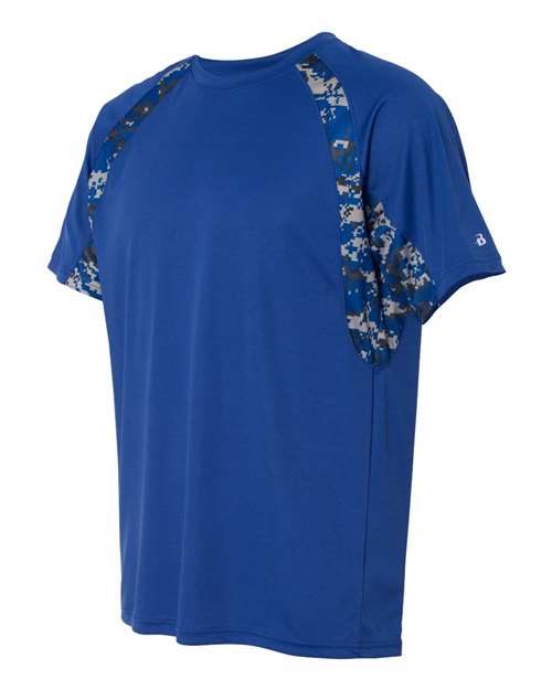 Badger 4140 Men's Hook Digital T-Shirt - Royal/ Royal - side