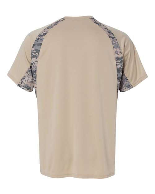 Badger 4140 Men's Hook Digital T-Shirt - Sand/ Sand Digital - back
