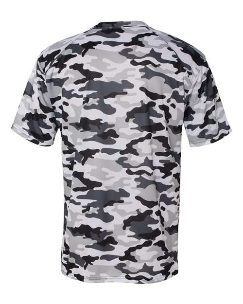 Badger 4181 Men's Camo T-Shirt - White - back