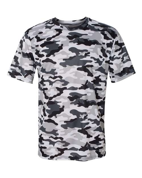 Badger 4181 Men's Camo T-Shirt - White - front
