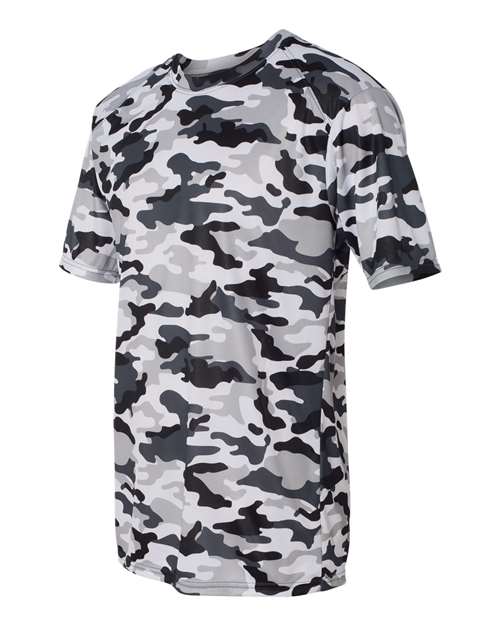 Badger 4181 Men's Camo T-Shirt - White - side