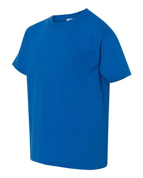 Gildan 5000B Youth Heavy Cotton™ T-Shirt - Neon Blue - side