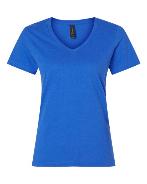 Gildan 64V00L Women's Softstyle® V-Neck T-Shirt - Royal - front