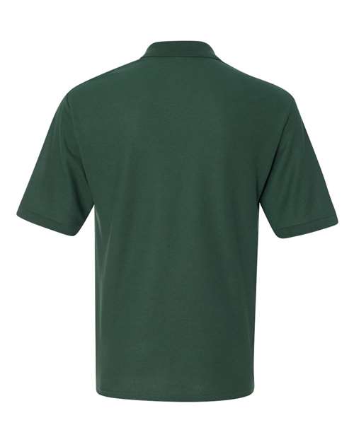 JERZEES 537MR Men's Easy Care™ Piqué Polo - Forest Green - back