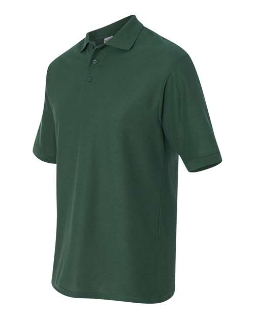 JERZEES 537MR Men's Easy Care™ Piqué Polo - Forest Green - side