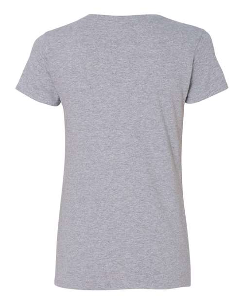 Gildan 5V00L Women's Heavy Cotton™ V-Neck T-Shirt - Sport Grey - back
