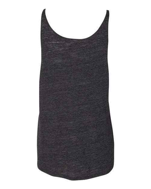 BELLA + CANVAS 8838 Women's Slouchy Tank - Charcoal Black Slub - back