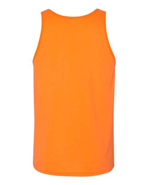 BELLA + CANVAS 3480 Jersey Tank - Neon Orange - back