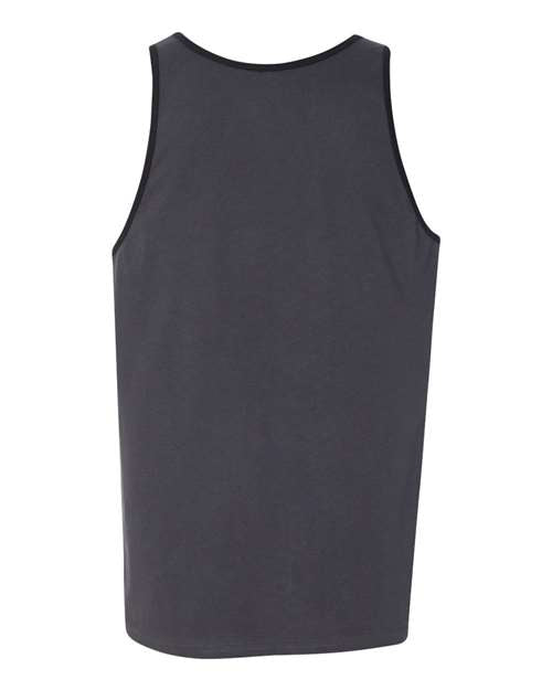 BELLA + CANVAS 3480 Jersey Tank - Dark Grey/ Black - back