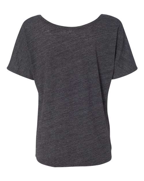 BELLA + CANVAS 8816 Women’s Slouchy Tee - Charcoal Black Slub - back