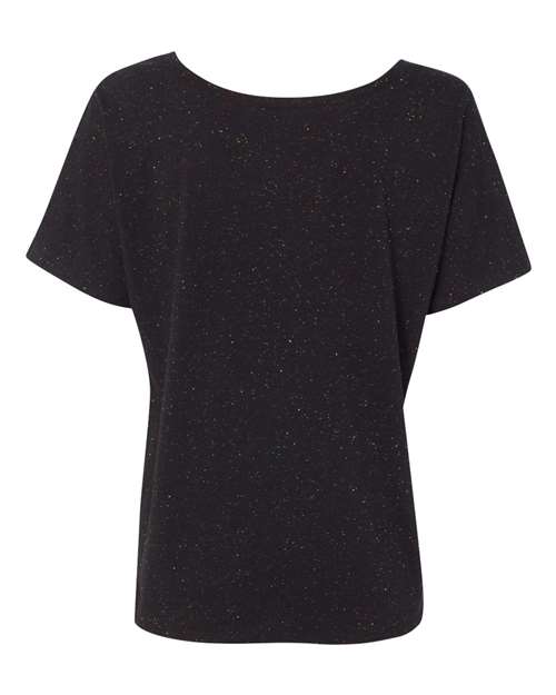 BELLA + CANVAS 8816 Women’s Slouchy Tee - Black Speckled - back