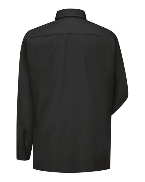 Red Kap SY50 Men's Ripstop Long Sleeve Shirt - Black - back