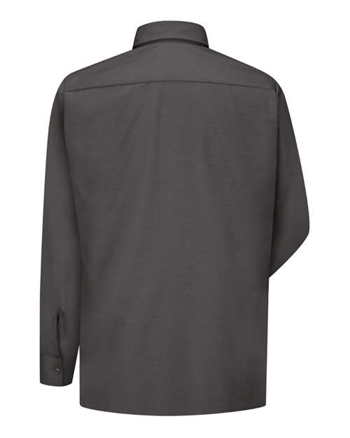 Red Kap SY50 Men's Ripstop Long Sleeve Shirt - Charcoal - back