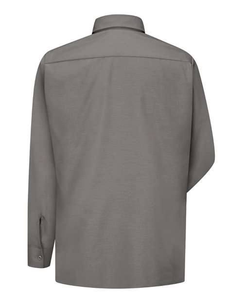 Red Kap SY50 Men's Ripstop Long Sleeve Shirt - GY-Grey - back