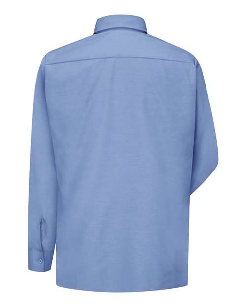Red Kap SY50 Men's Ripstop Long Sleeve Shirt - Light Blue - back