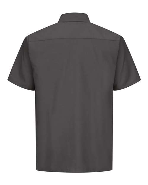 Red Kap SY60 Men's Ripstop Short Sleeve Work Shirt - Charcoal - back