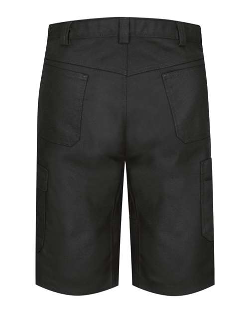 Red Kap PT4A Men's Shop Shorts - Black - back