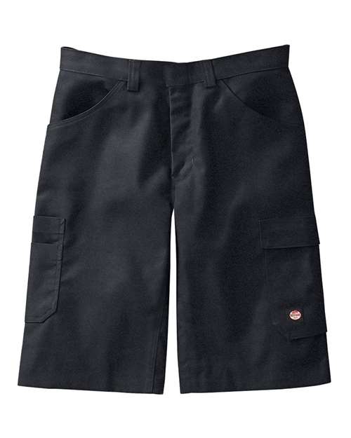 Red Kap PT4A Men's Shop Shorts - Black - front