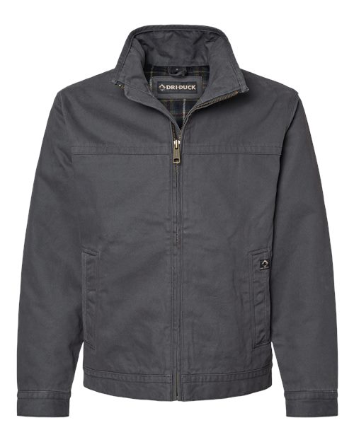 DRI DUCK 5028 Men's Maverick Boulder Cloth™ Jacket with Blanket Lining - Charcoal - front