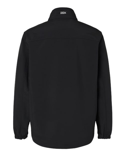 DRI DUCK 5350T Men's Tall Motion Soft Shell Jacket - Black - back
