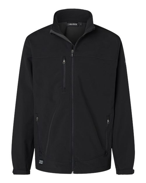 DRI DUCK 5350T Men's Tall Motion Soft Shell Jacket - Black - front
