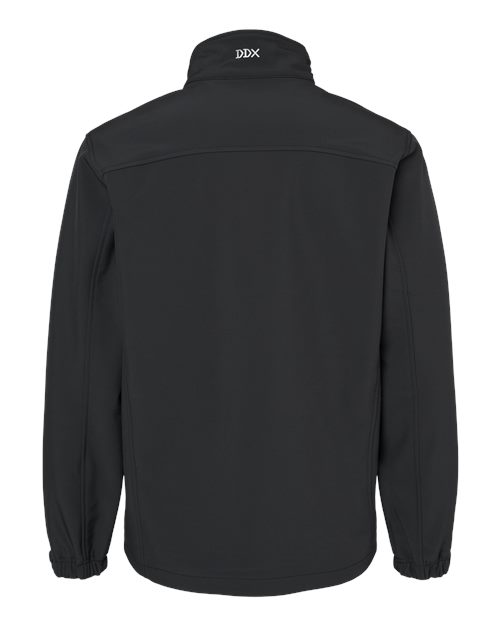 DRI DUCK 5350T Men's Tall Motion Soft Shell Jacket - Charcoal - back