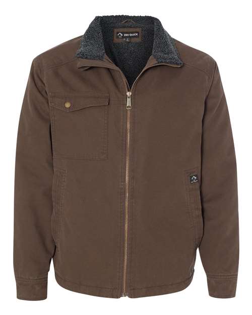 DRI DUCK 5037 Men's Endeavor Canyon Cloth™ Canvas Jacket with Sherpa Lining - Tobacco - front