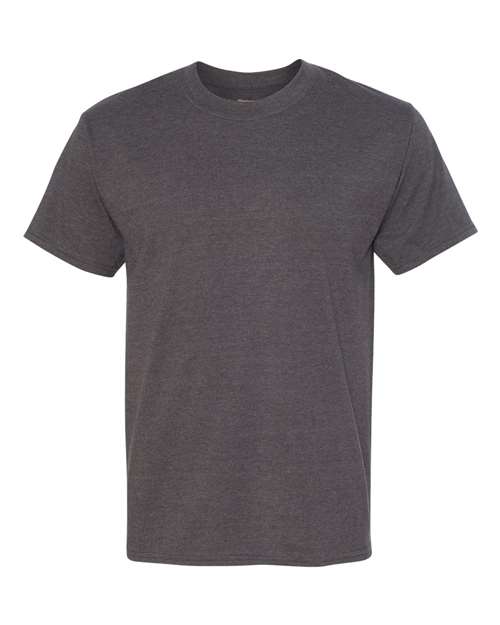 Hanes 518T Unisex Beefy-T® Tall T-Shirt - Charcoal Heather - front