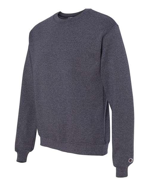 Champion S600 Unisex Powerblend® Crewneck Sweatshirt - Navy Heather - side