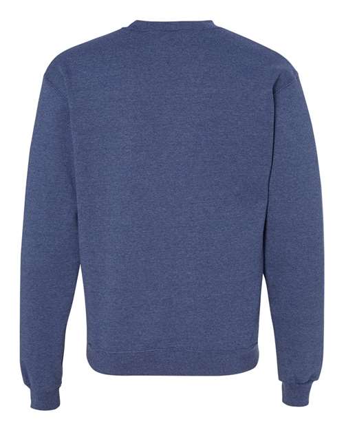Champion S600 Unisex Powerblend® Crewneck Sweatshirt - Royal Blue Heather - back