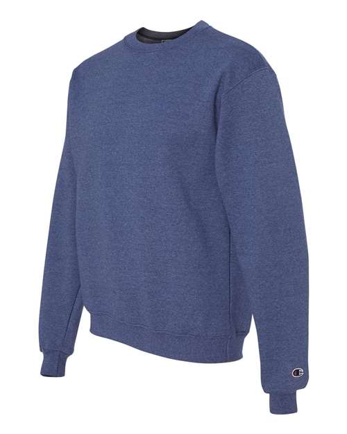 Champion S600 Unisex Powerblend® Crewneck Sweatshirt - Royal Blue Heather - side