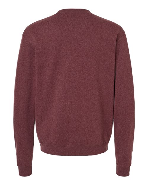 Champion S600 Unisex Powerblend® Crewneck Sweatshirt - Maroon Heather - back