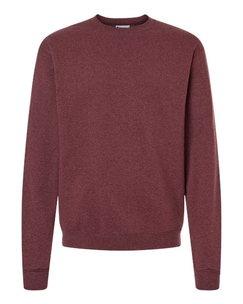 Champion S600 Unisex Powerblend® Crewneck Sweatshirt - Maroon Heather - front