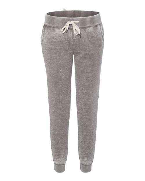 J. America 8944 Women’s Vintage Zen Fleece Joggers - Cement - front