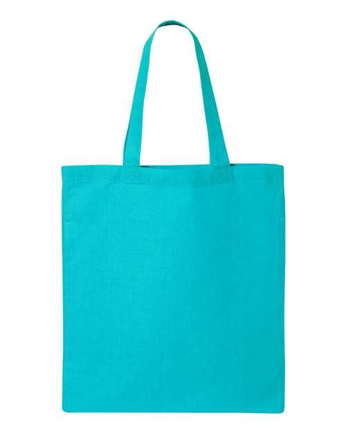 Q-Tees QTB Economical Tote - Turquoise - back
