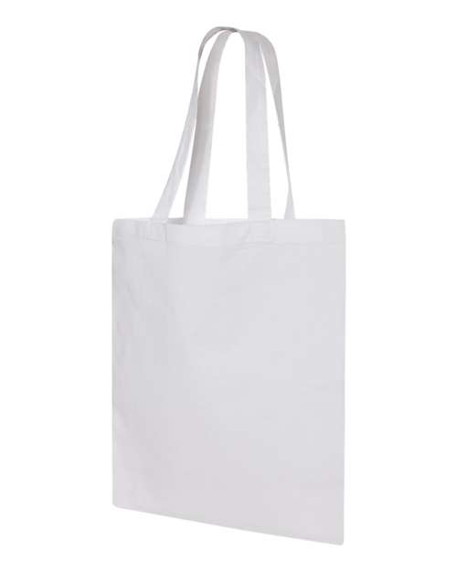 Q-Tees QTB Economical Tote - White - side