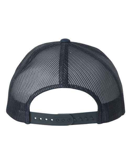 YP Classics 6606 Retro Trucker Cap - Navy - back