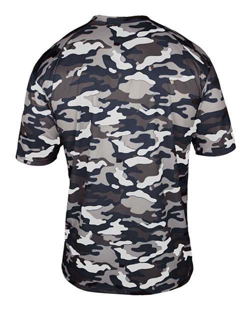 Badger 4181 Men's Camo T-Shirt - Navy - back