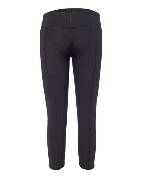 Badger 4617 Women's Capri Leggings - Black - back