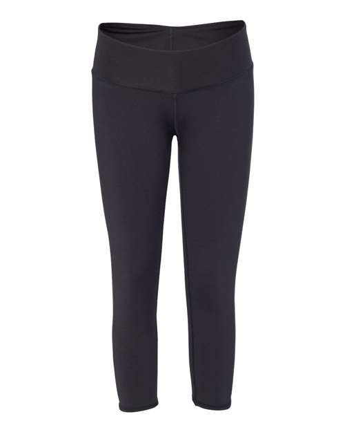 Badger 4617 Women's Capri Leggings - Black - front