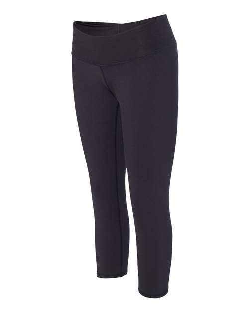 Badger 4617 Women's Capri Leggings - Black - side