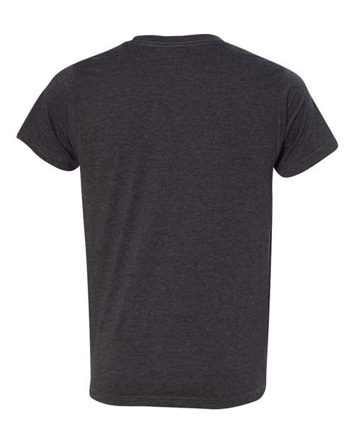 Bayside 5010 Unisex USA-Made 50/50 Fine Jersey T-Shirt - Heather Charcoal - back