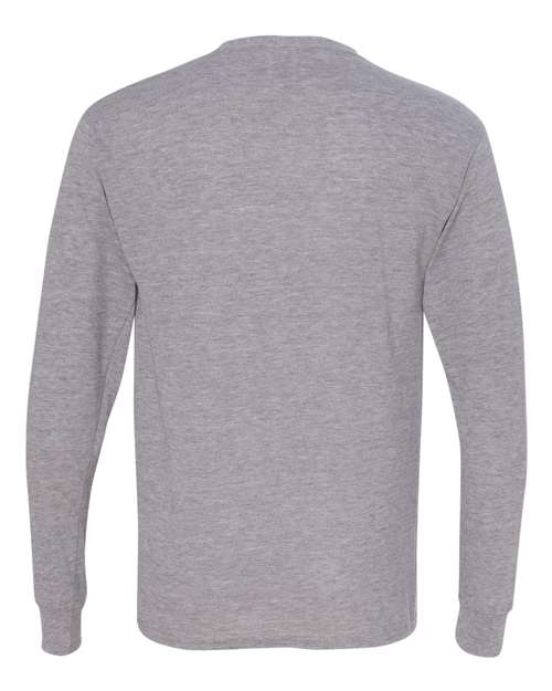 JERZEES 21MLR Unisex Dri-Power® Performance Long Sleeve T-Shirt - Athletic Heather - back