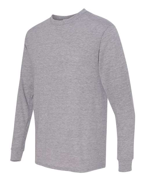 JERZEES 21MLR Unisex Dri-Power® Performance Long Sleeve T-Shirt - Athletic Heather - side