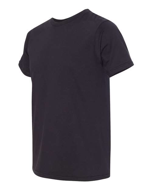 Bayside 5000 Unisex USA-Made Fine Jersey T-Shirt - Black - side