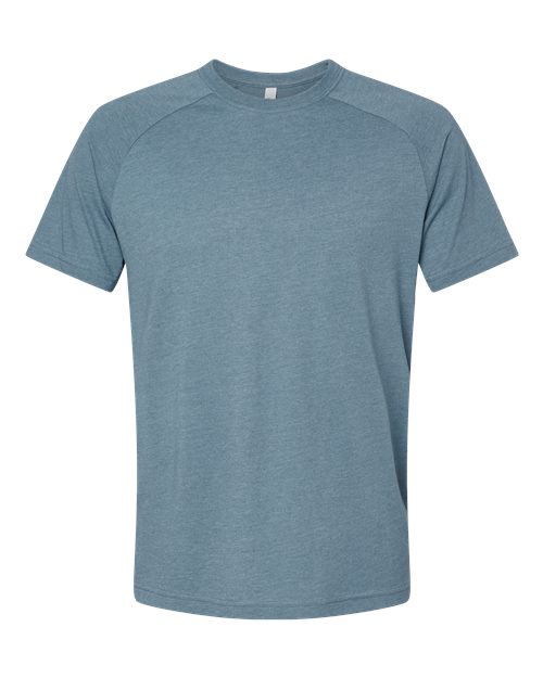 BELLA + CANVAS 3201 Men's Heather CVC Raglan Tee - Heather Slate - front